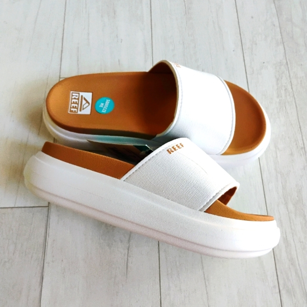 REEF NEW Cushion Bondi Bay Slides Sandals - Picture 3 of 16